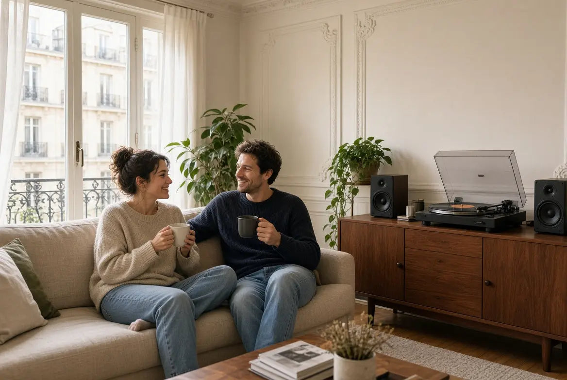 Une platine dans un petit appartement : l'installation sur 60 cm Vinyle Audio