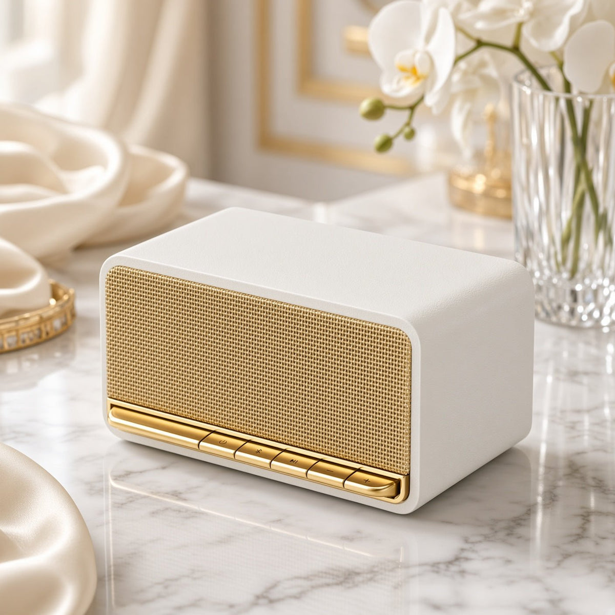 Enceinte Bluetooth Vintage 20W compacte de 780 grammes pour bureau