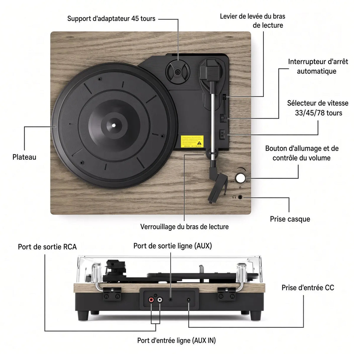 Platine Vinyle Opale Vinyle Audio