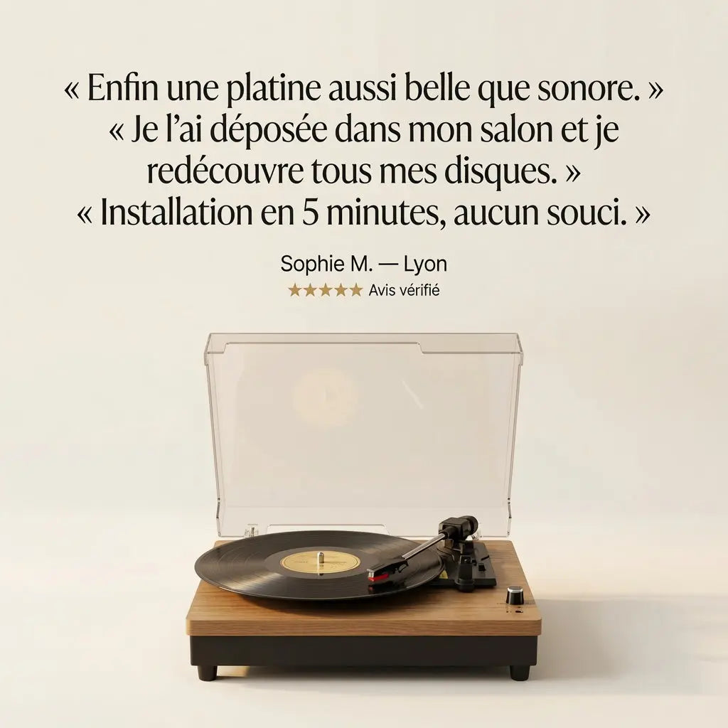 PLATINE VINYLE - VITRÉ Vinyle Audio