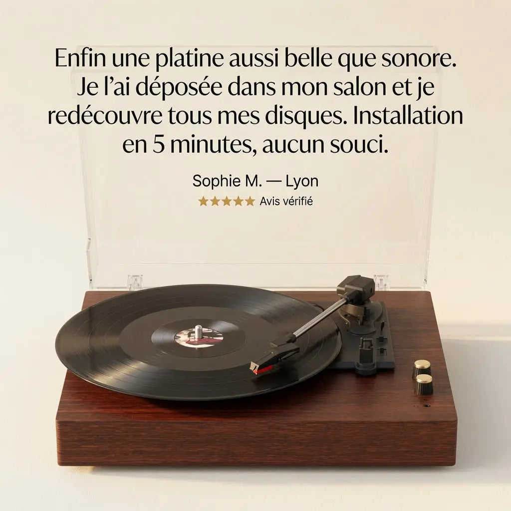 PLATINE VINYLE - BOIS Vinyle Audio