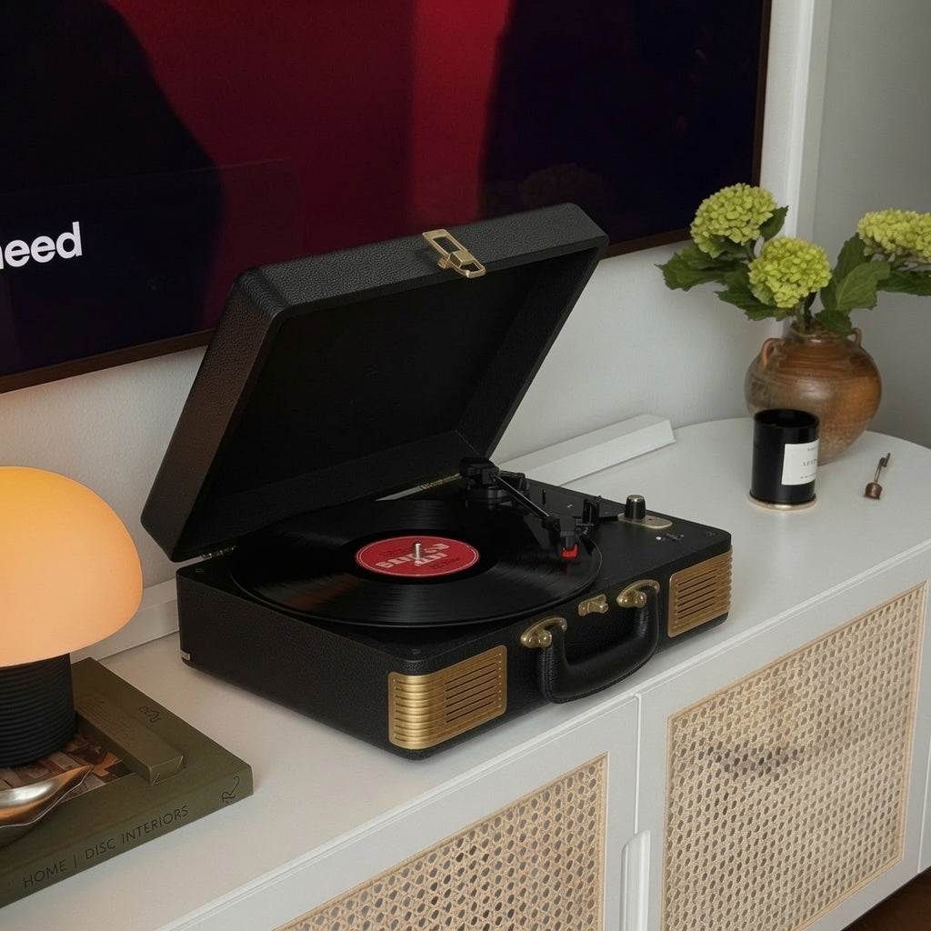 PLATINE VINYLE - GOLD VALISE Vinyle Audio