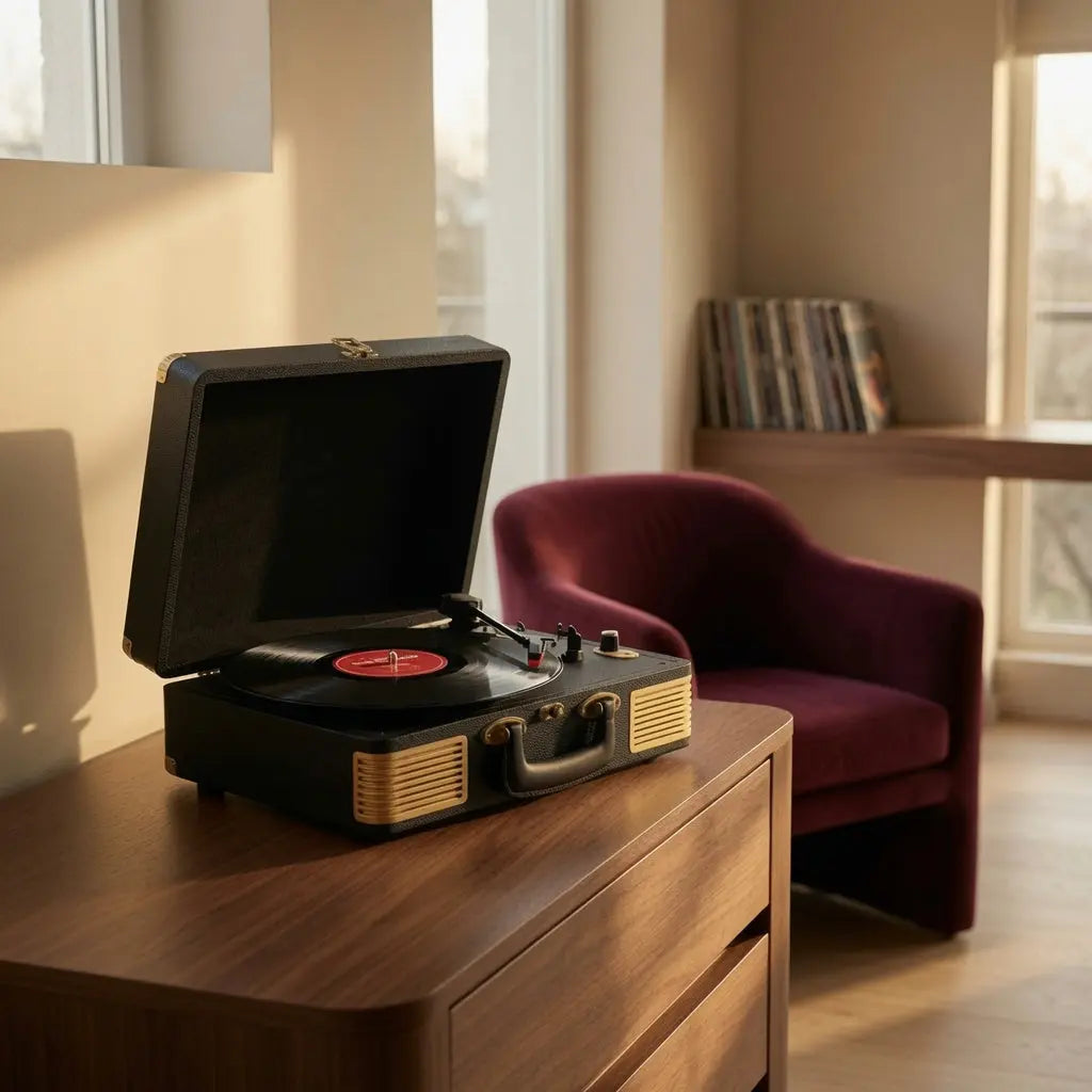 PLATINE VINYLE - GOLD VALISE Vinyle Audio