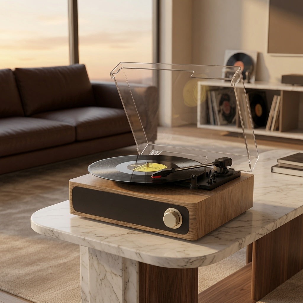 PLATINE VINYLE - VINTAGE BOIS