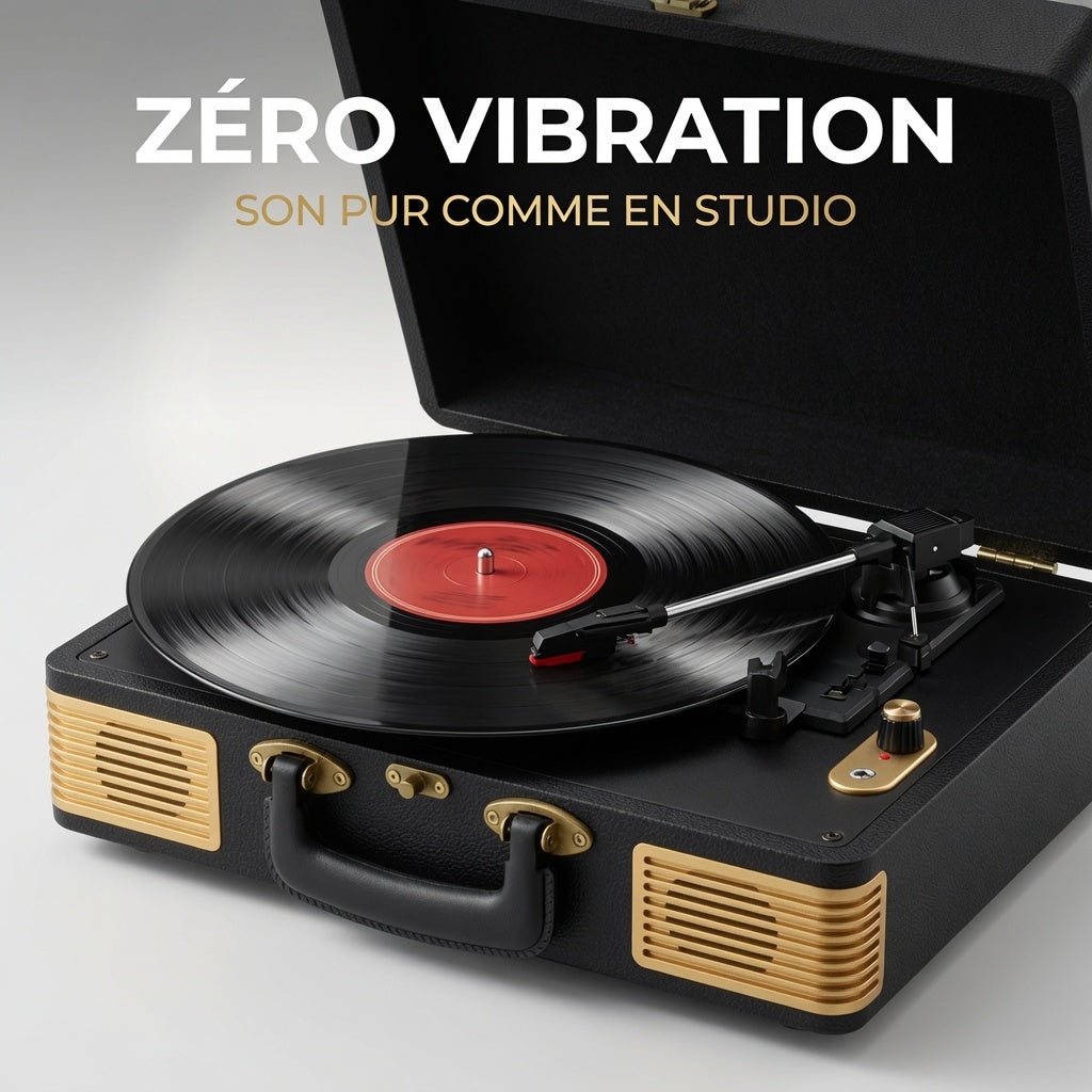 PLATINE VINYLE - GOLD VALISE Vinyle Audio