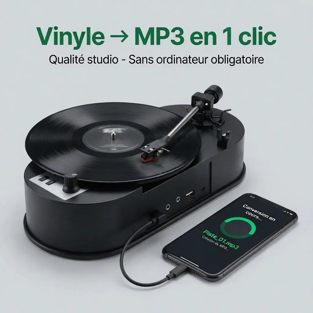 CONVERTISSEUR VINYLE EN NUMÉRIQUE Vinyle Audio