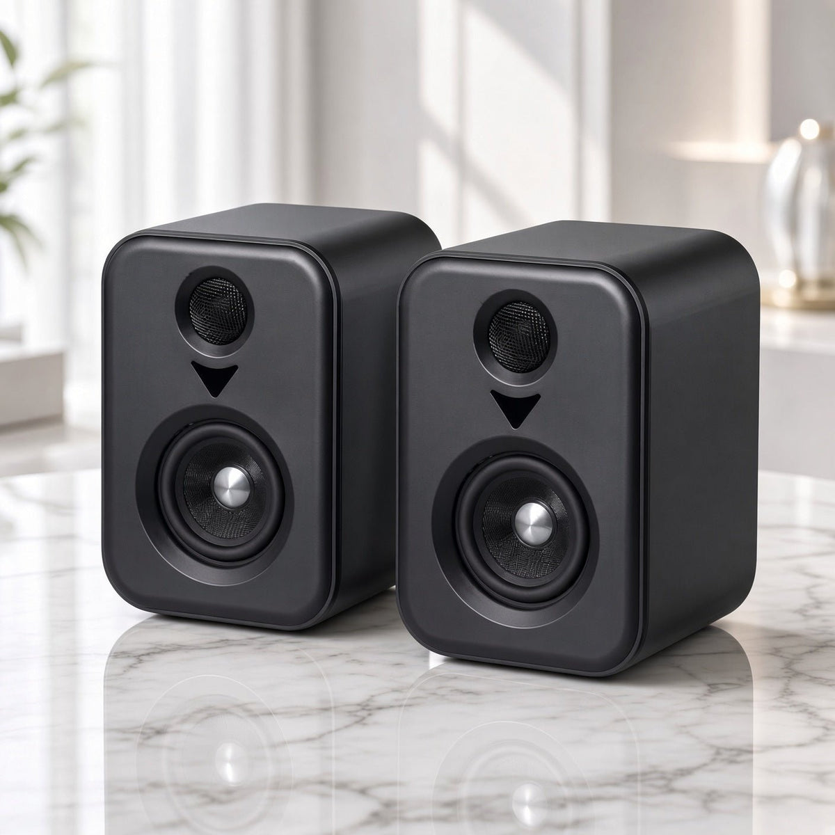 Enceintes actives Prélude 50W, paire stéréo compacte