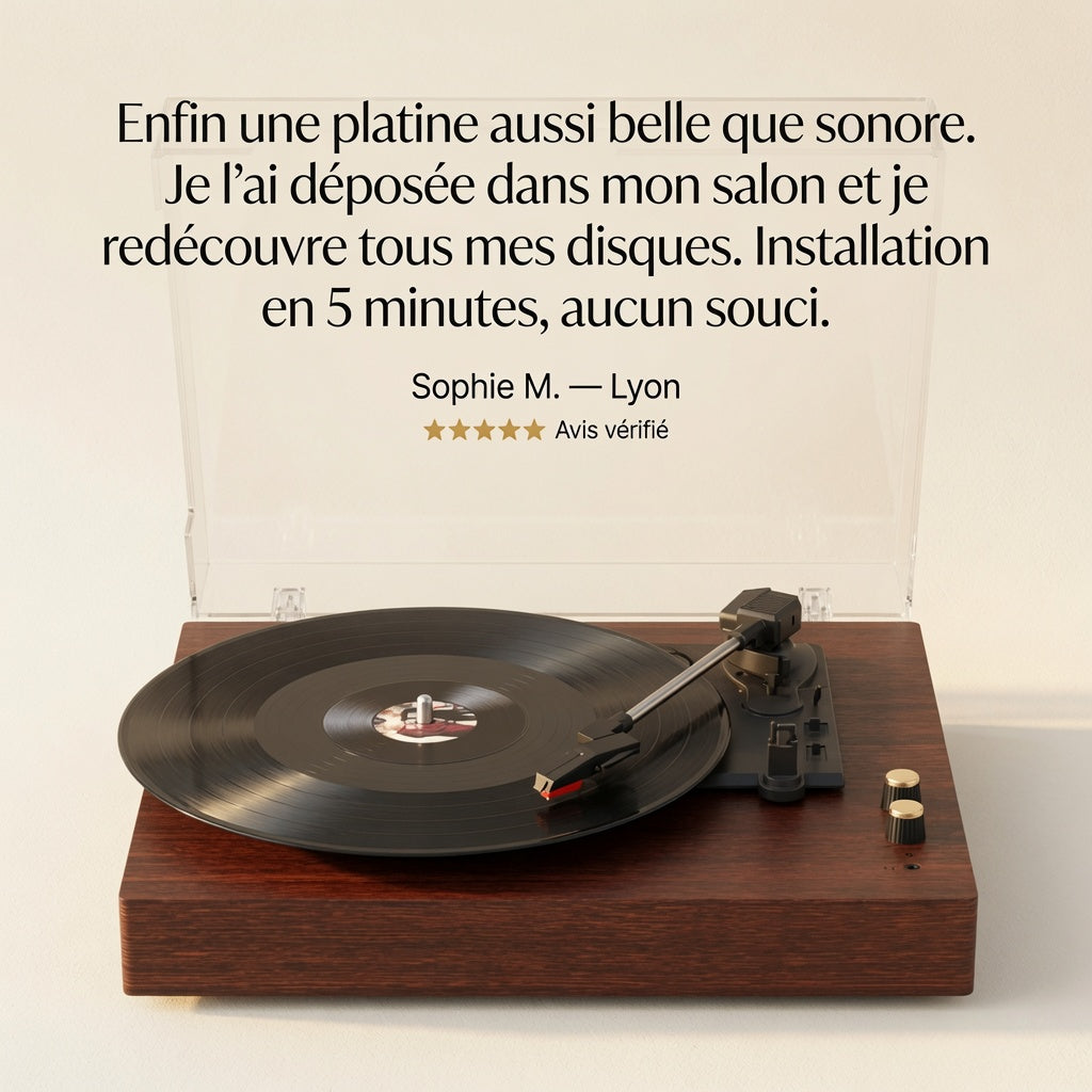 PLATINE VINYLE - BOIS