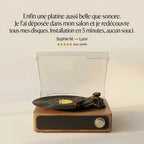 PLATINE VINYLE - VINTAGE BOIS