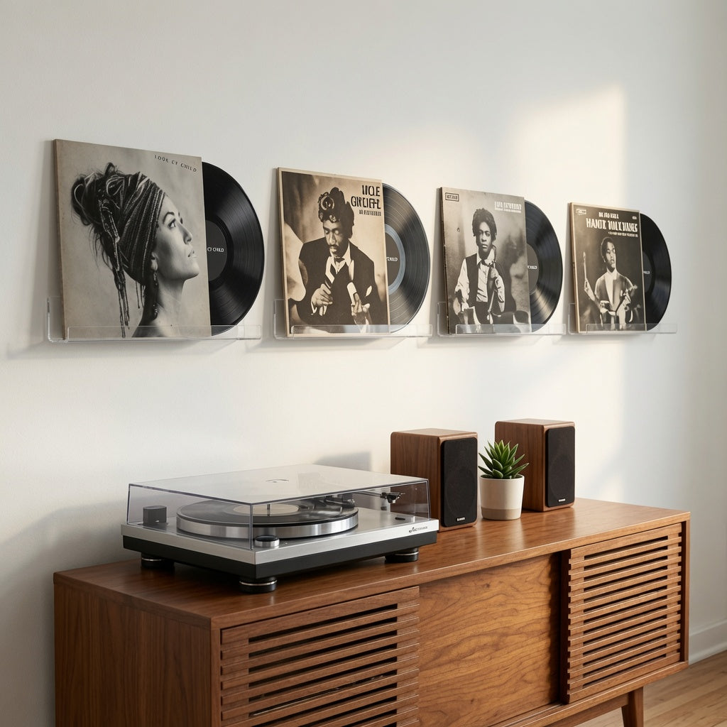 SUPPORT DISQUE VINYLE - MURAL x4