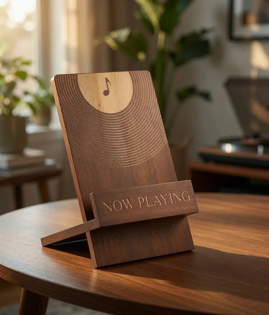 support de disque vinyle en bois Vinyle Audio