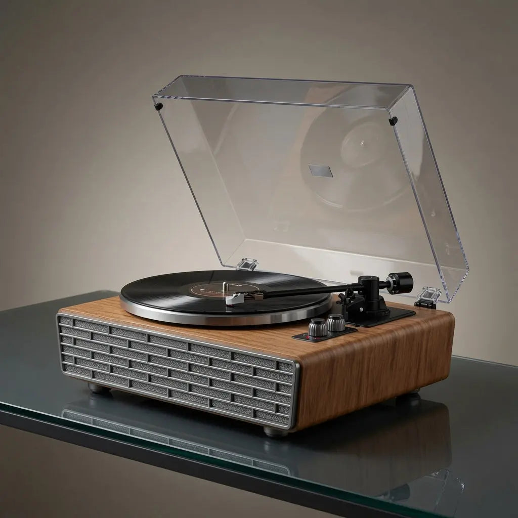 Platine vinyle Ritual, tourne-disque haut de gamme au design vintage