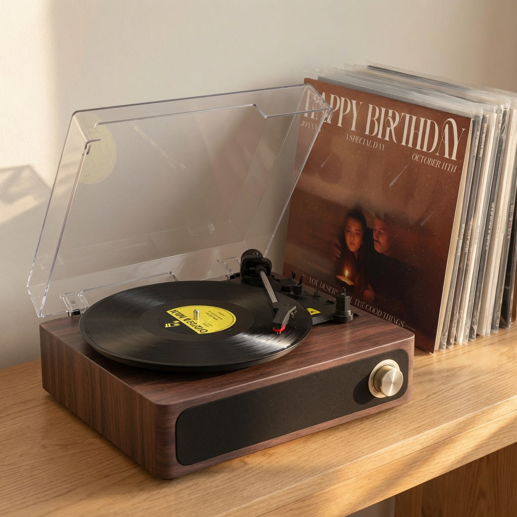 PLATINE VINYLE - VINTAGE BOIS