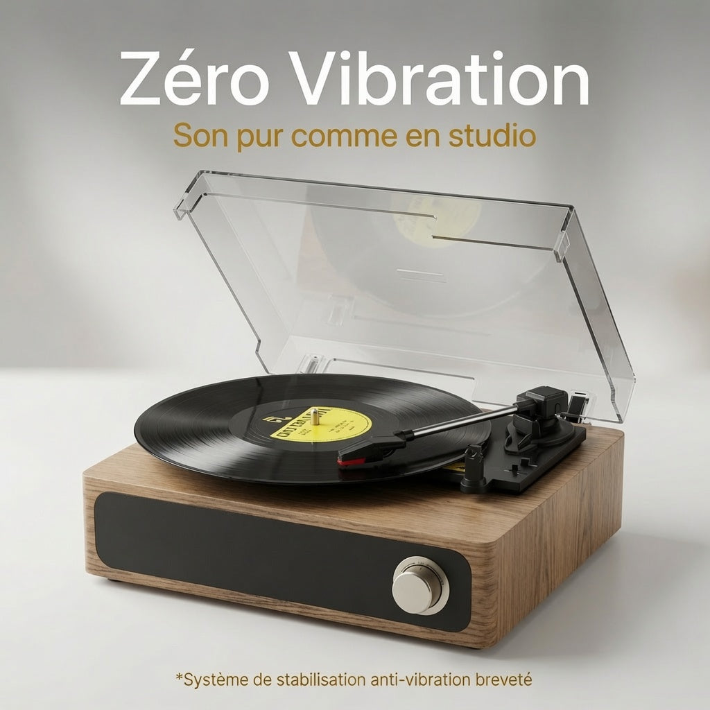 PLATINE VINYLE - VINTAGE BOIS