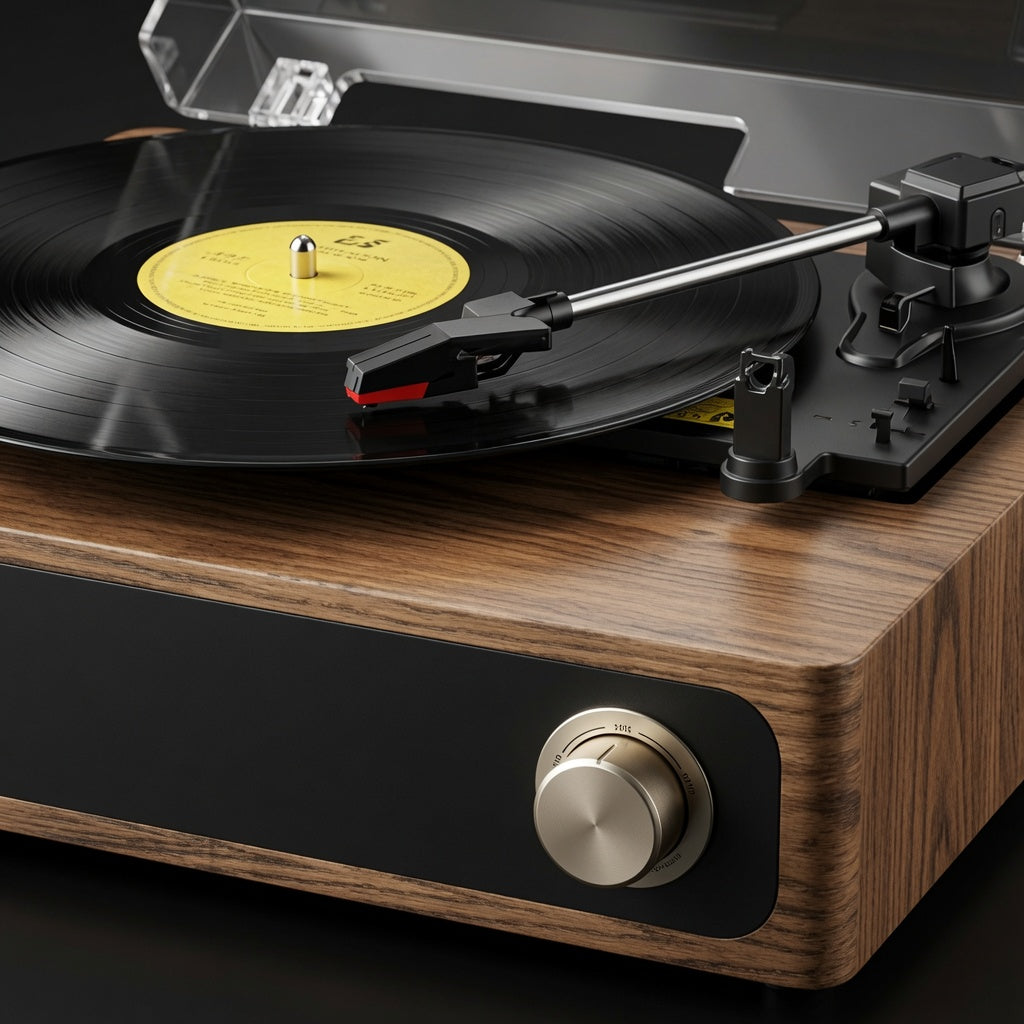 PLATINE VINYLE - VINTAGE BOIS