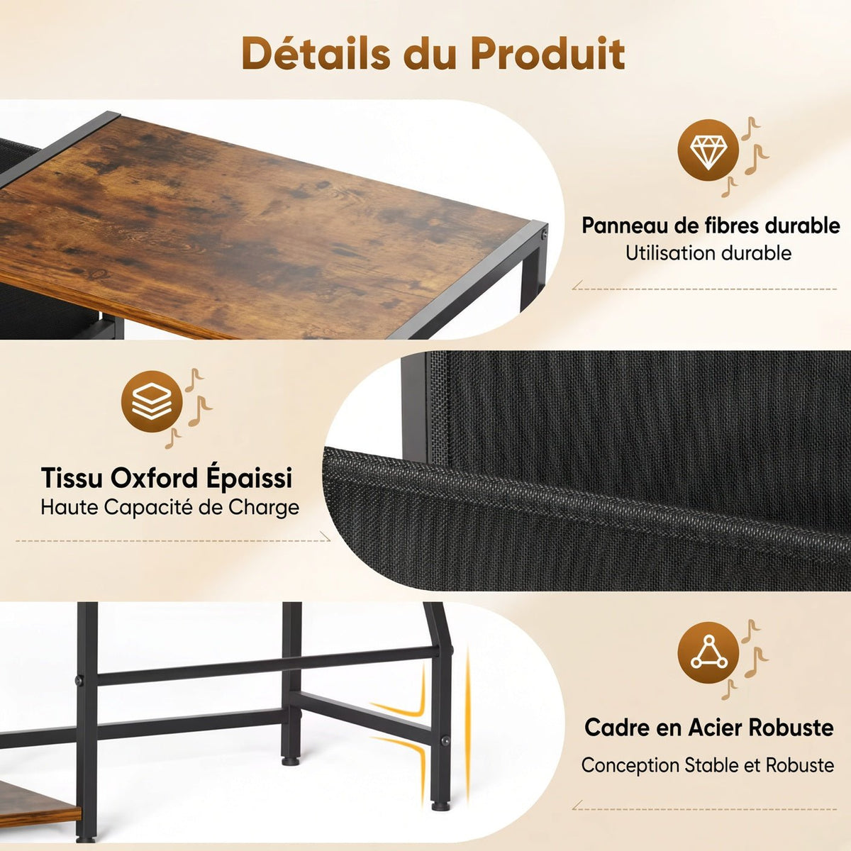 Meuble à vinyles dans un salon, collection rangée sur trois niveaux
