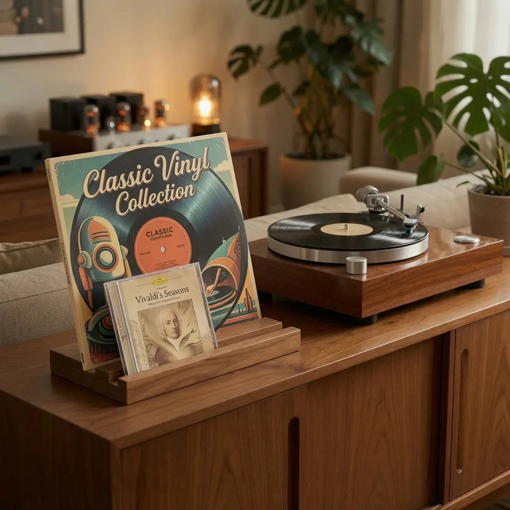 Support pochette vinyle en bois pour exposer sa collection